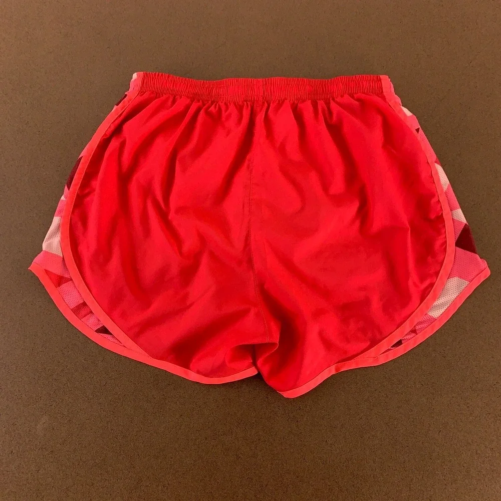 Nike Dri Fit Women's Small Pink Purple Drawstring Lined Athletic Shorts 2 Pieces